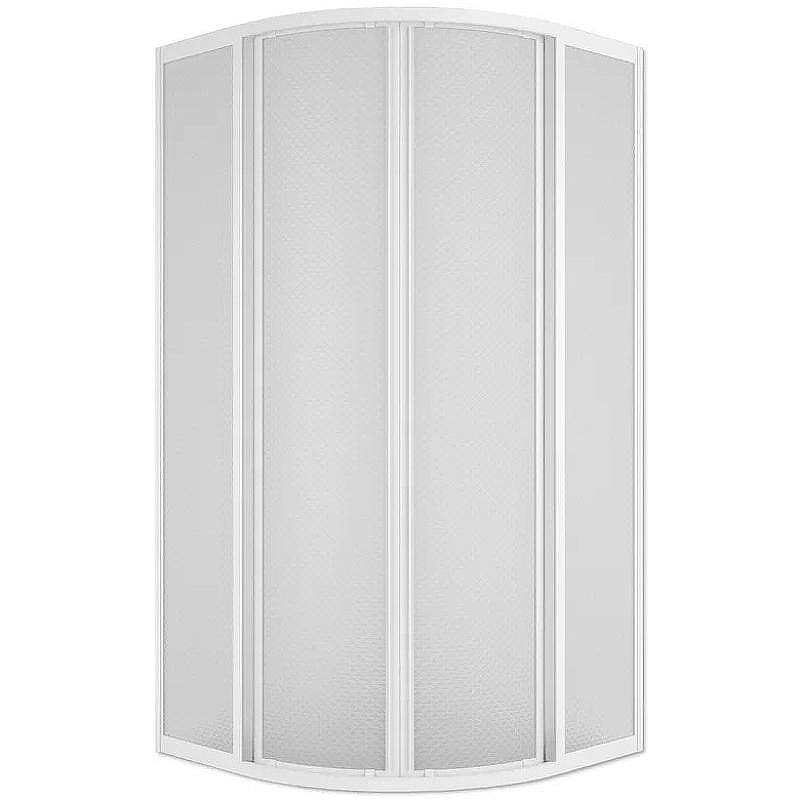 Душевой уголок Melodia della vita Project Tondo 80x80 MCNPT8080PsWt профиль Белый полистирол призма