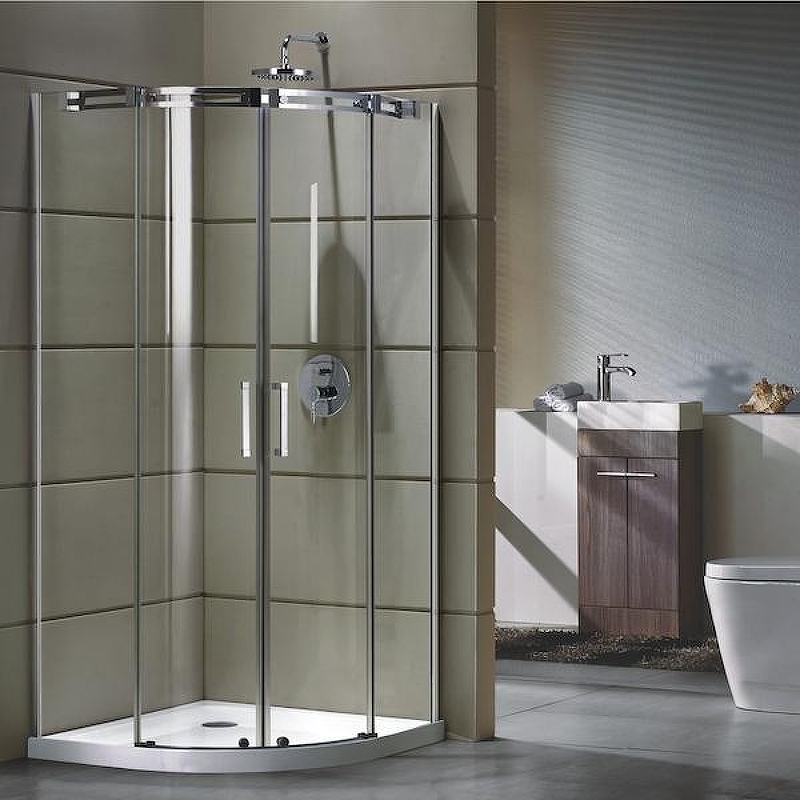 Душевой уголок Grossman 190x100 GR-4100 профиль Хром стекло прозрачное