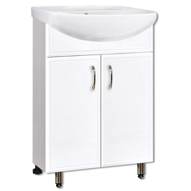 тумба с раковиной напольная GRADEONIKA Спарта белая 55 см