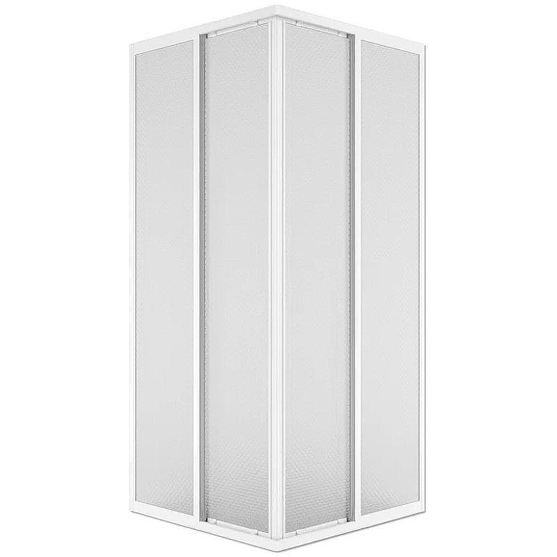 Душевой уголок Melodia della vita Project Quadro 80x80 MCNPQ8080PsWt профиль Белый полистирол призма