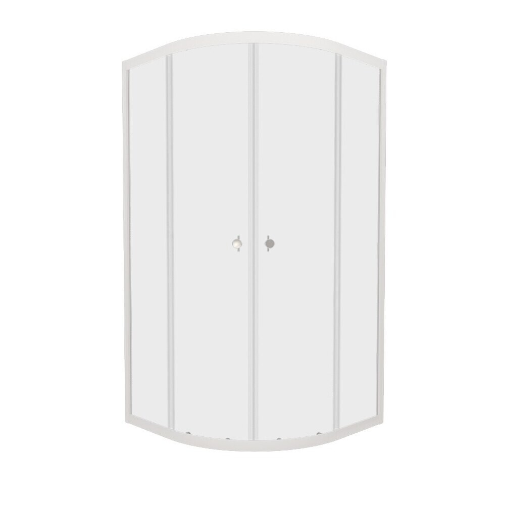 Душевой уголок Triton Ультра белый 90х90х174,5 см четверть круга стекло прозрачное 4 мм (Щ0000064833)