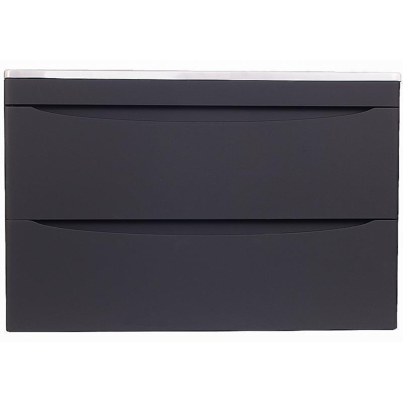 Тумба под раковину Style Line Бергамо 80 СС-00002324 подвесная Черная антискрейч