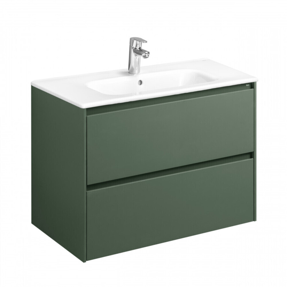 Тумба под раковину Roca Ona 80 см подвесная зеленая матовая (A857630513)